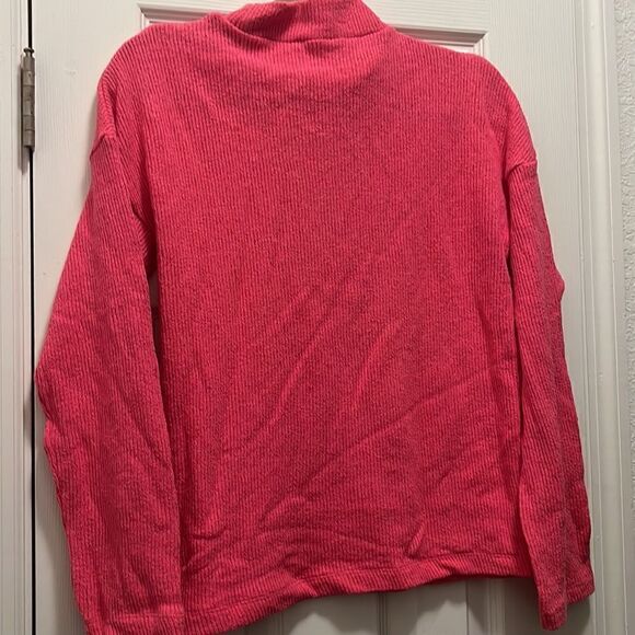 New ZARA Pink Sweater Long Sleeve Shirt - Cut Open Center - Picture 5 of 5